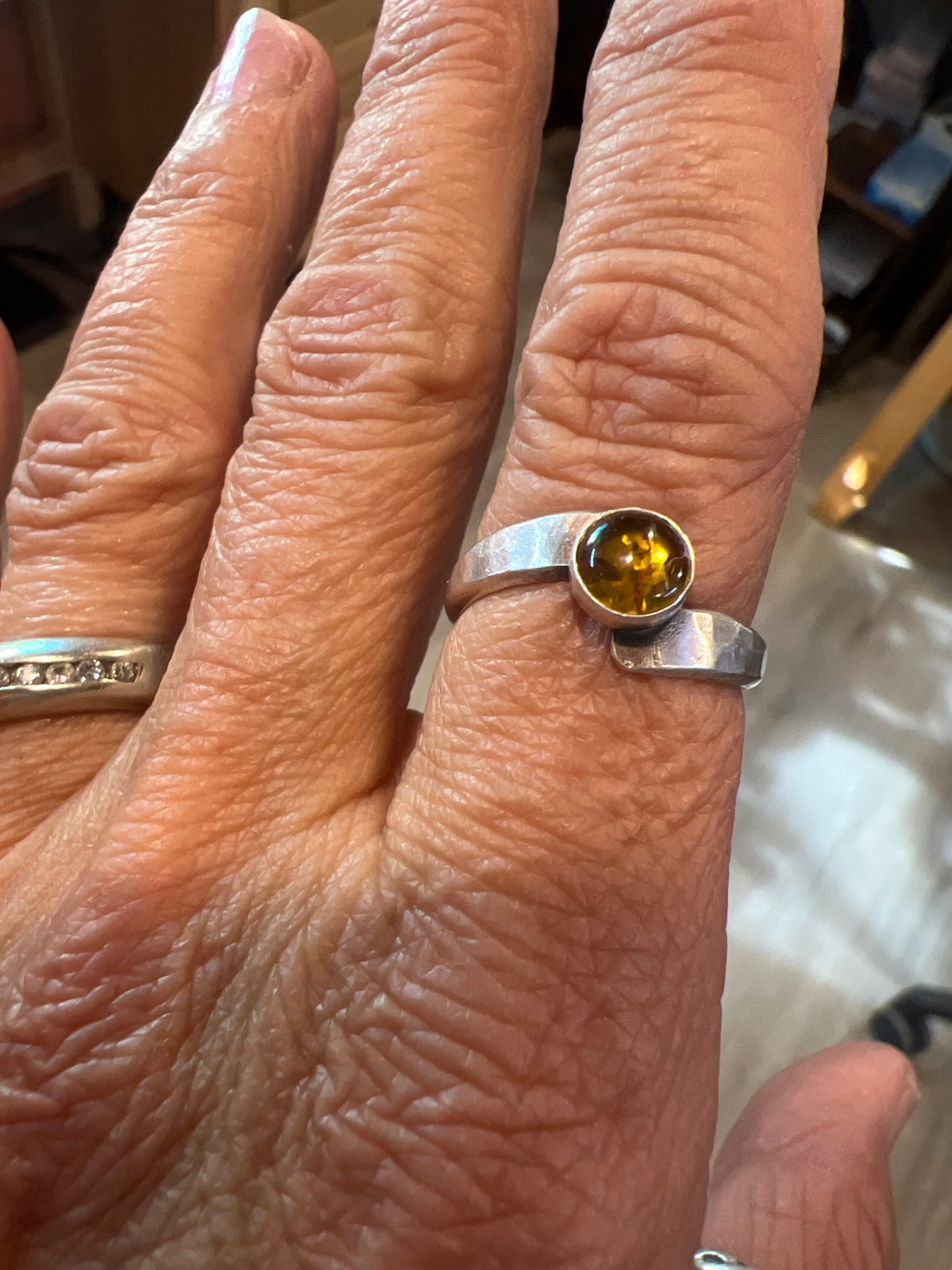 Amber  wrap ring