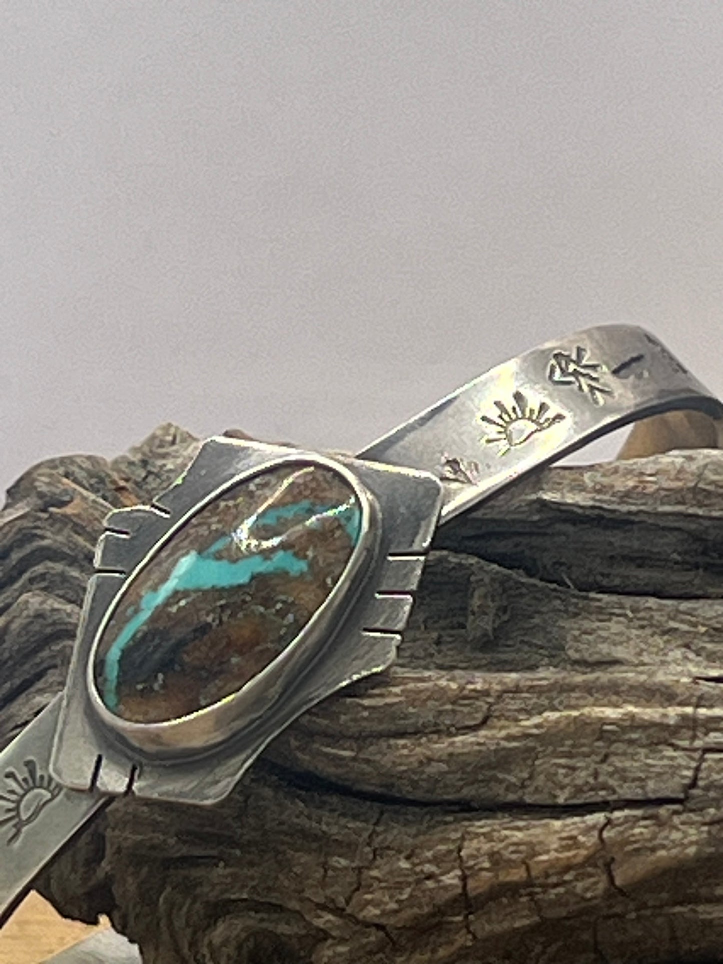 Blue Moon turquoise morning sunburst chaos bracelet