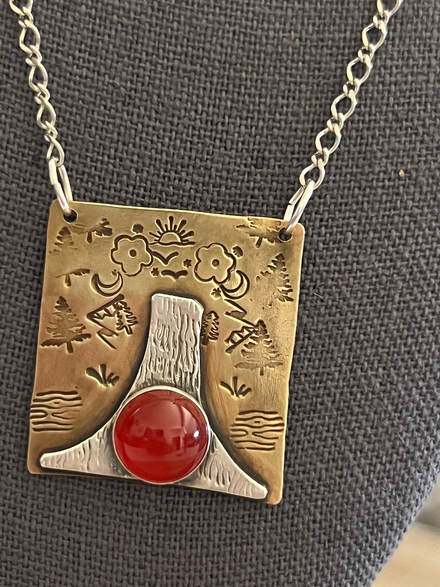 The apple doesn’t fall Carnelian necklace