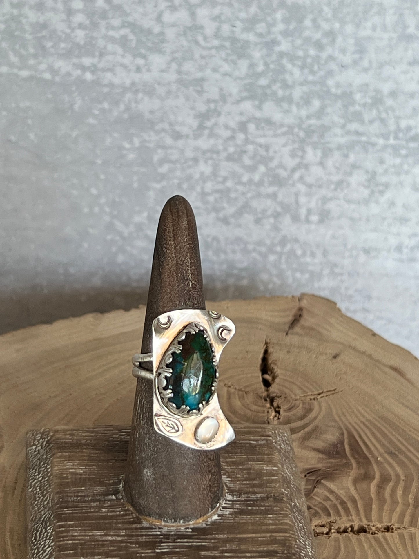 Turquoise, Chrysocolla and Moonstone