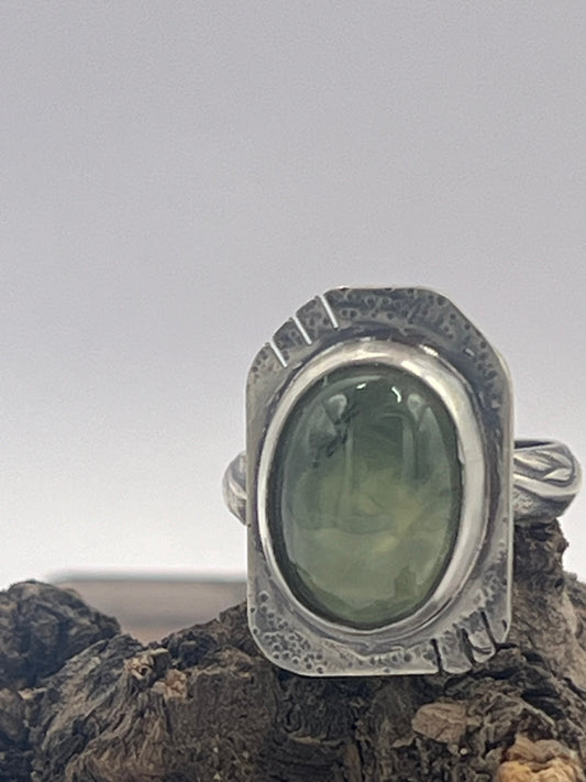 Prehnite Spring Green Ring