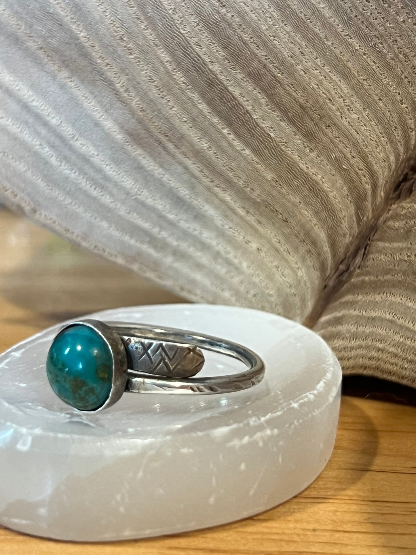 Wrap ring with turquoise