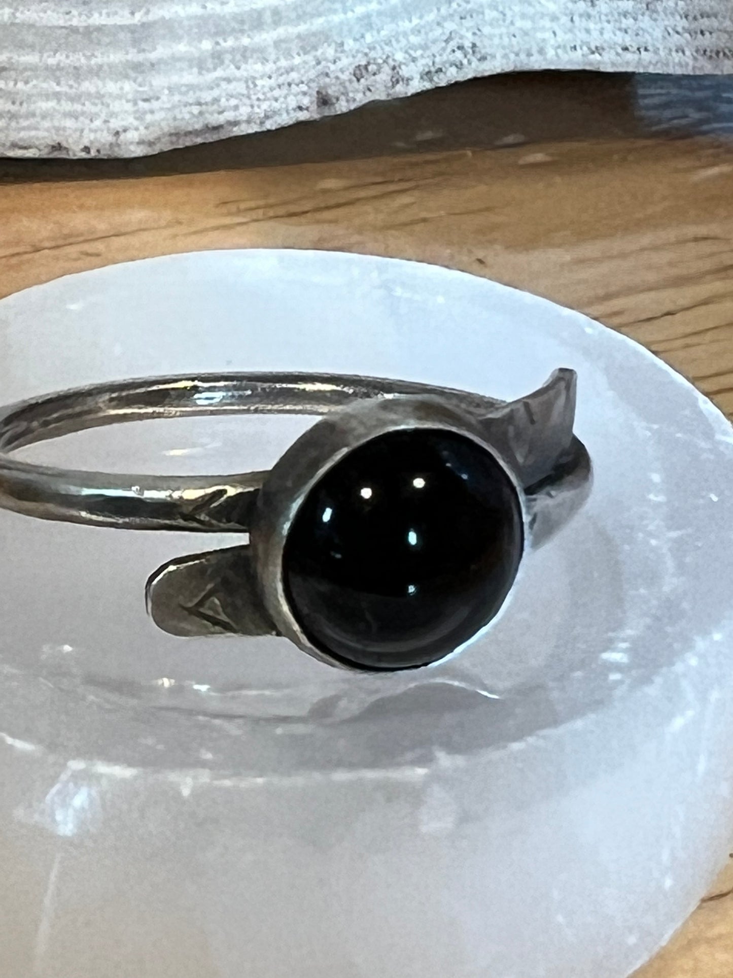Wrap ring with onyx