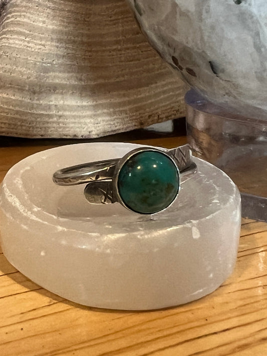 Wrap ring with turquoise